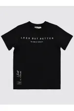 Lot de T-shirts noirs pour garçons de 6 à 9 ans