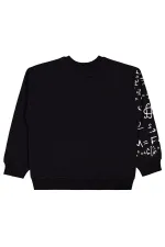 Erkek Çocuk Sweatshirt 10-13 Yaş Siyah - Paket