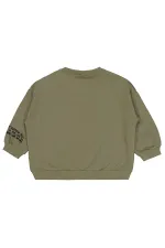 Bebek Sweatshirt 0-24 Ay Açık Asker Yeşili - Paket