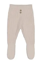 Baby Tracksuit Bottoms 0-24 Months Stone Color - Pack