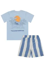 Erkek Çocuk Takım 2-5 Yaş Mavi-İndigo - Paket