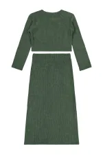 Kız Çocuk Takım 10-13 Yaş Haki - Paket