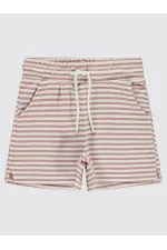 Kız Çocuk Şort 6-9 Yaş Koyu Pudra - Paket