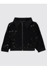 Kız Çocuk Ceket 2-5 Yaş Siyah - Paket