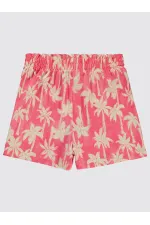 Kız Çocuk Şort 6-9 Yaş Gül - Paket