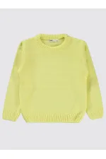 Pull jaune pour fille de 2 à 5 ans - Emballage