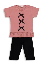 Girls' Team Set 2-5 Years Old Light Terracotta-Black - Package