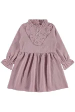 Kız Çocuk Jile ve Elbise 2-5 Yaş Açık Gül Kurusu - Paket