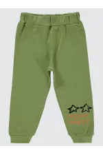 Bas de survêtement garçon 2-5 ans kaki clair - Lot