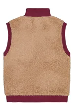 Erkek Çocuk Yelek 6-9 Yaş Bordo - Paket