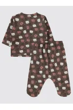 Baby Bodysuit Sets 0-24 Months Brown - Package