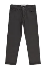 Boys' Trousers, Ages 10-13, Dark Brown - Pack