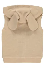 Gilet bébé 0-24 mois Café au lait - Emballage