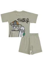 Ensemble d'équipe pour garçons de 2 à 5 ans, gris clair - Pack