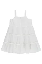 Kız Çocuk Jile ve Elbise 2-5 Yaş Kırık Beyaz - Paket