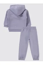Ensemble de survêtement pour filles de 2 à 5 ans, lilas - Emballage