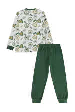 Ensemble pyjama garçon, 10-13 ans, vert tendre - Emballage
