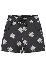 Kız Çocuk Şort 2-5 Yaş Antrasit - Paket