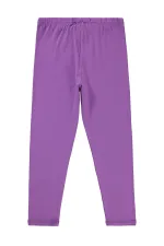 Kız Çocuk Tayt 10-13 Yaş Mor Girdap - Paket