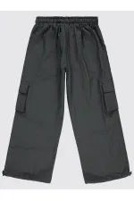 Pantalon fille 6-9 ans, couleur fumée - Emballage