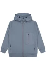 Gilet garçon 10-13 ans anthracite clair - Emballage