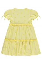 Kız Çocuk Jile ve Elbise 6-9 Yaş Sarı - Paket