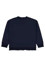 Girl's Sweatshirt 6-9 Years Old Navy Blue - Package