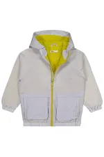 Erkek Çocuk Yağmurluk 6-9 Yaş Açık Gri - Paket