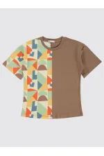 Lot de T-shirts marron pour garçons de 6 à 9 ans