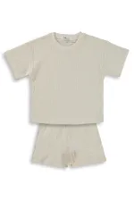 Erkek Çocuk Takım 2-5 Yaş Taş Rengi - Paket