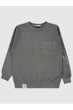 Boys Sweatshirt 6-9 Years Old Anthracite - Package