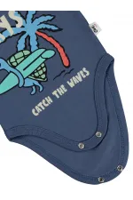 Bebek Çıtçıtlı Badi 0-24 Ay İndigo - Paket