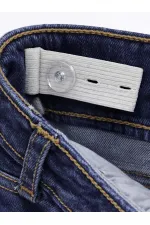 Girls' Denim Trousers, Ages 10-13, Light Blue - Pack