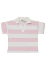 Kız Çocuk Tişört 2-5 Yaş Pudra - Paket