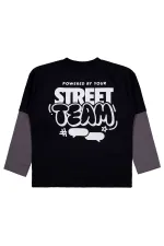 Boys Sweatshirt 6-9 Years Black - Pack