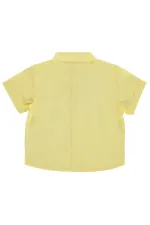 Erkek Çocuk Gömlek 2-5 Yaş Açık Sarı - Paket