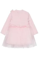 Kız Çocuk Jile ve Elbise 6-9 Yaş Pudra - Paket