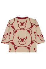 Sweat-shirt bébé 0-24 mois rouge bordeaux - Emballage