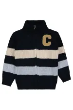 Gilet garçon bleu marine 2-5 ans - Emballage