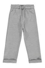 Boys' Trousers, Ages 2-5, Grey Melange - Pack