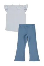 Kız Çocuk Takım 2-5 Yaş Açık Mavi-Koyu İndigo - Paket