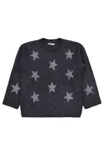 Kız Çocuk Kazak 10-13 Yaş Antrasit - Paket