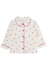 Girls Pajama Set 2-5 Years Old Ecru - Package