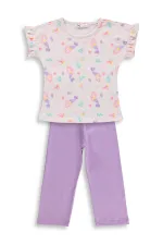 Ensemble pyjama fille, 2-5 ans, rose clair-lilas - Emballage