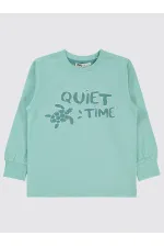 Erkek Çocuk Sweatshirt 2-5 Yaş Turkuaz - Paket