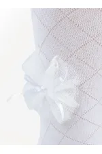 Kız Çocuk Külotlu Çorap 2-9 Yaş Beyaz - Paket