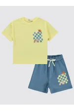 Boys Suit 2-5 Years Old Light Yellow - Package