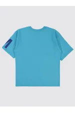 Boys T-Shirt 10-13 Years Turquoise - Package
