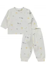 Ensemble pyjama bébé 0-24 mois, blanc cassé - Emballage