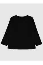 Sweat-shirt noir pour fille de 2 à 5 ans - Lot